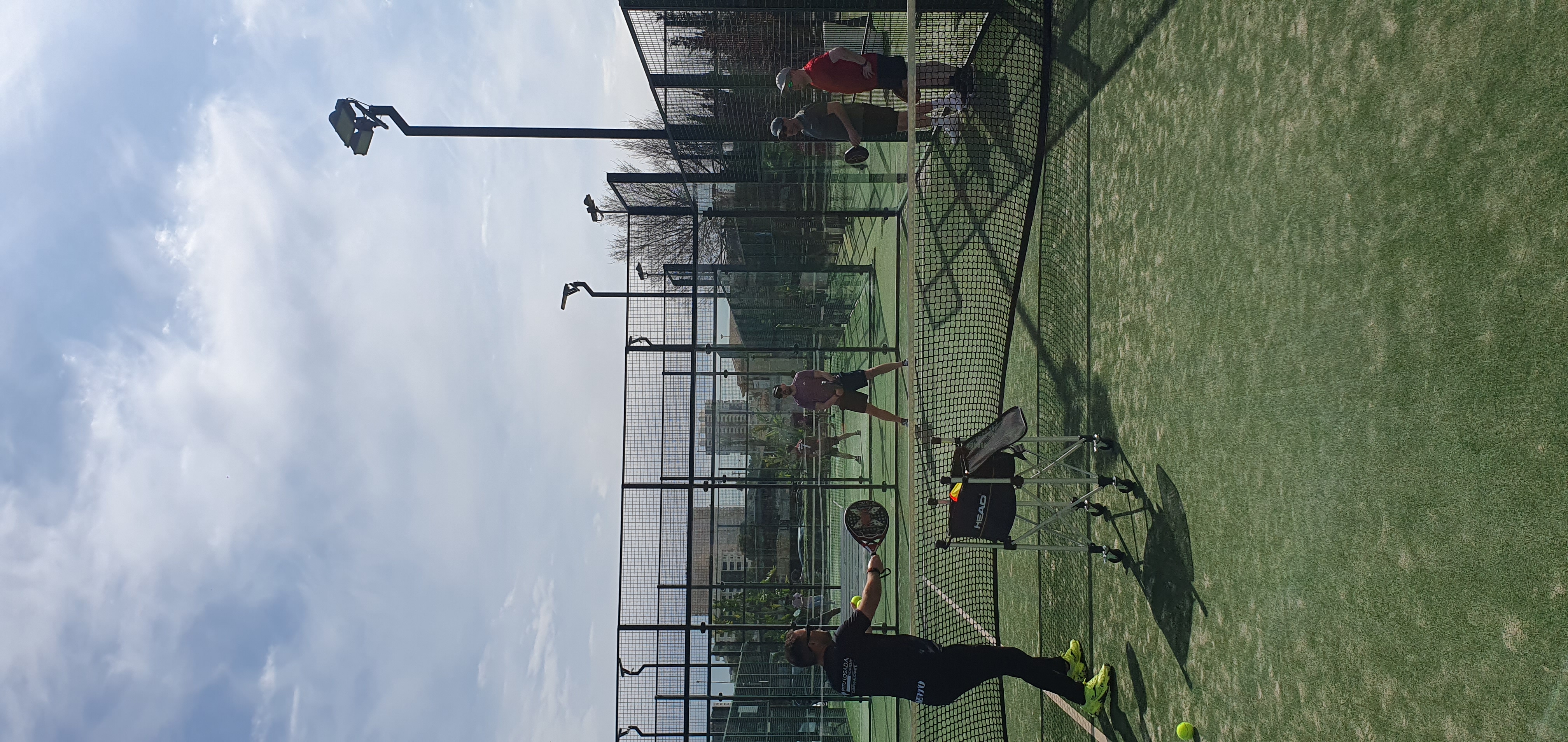 Professional padel coaching session in Alicante